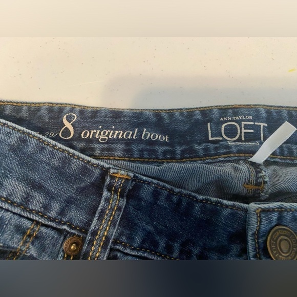 Loft Original Boot Jeans Womens Size 29/8 Medium Wash - Picture 3 of 4